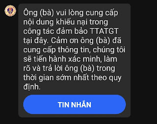 Các phản ánh khiếu nại hành chính và tố cáo sai phạm qua Zalo