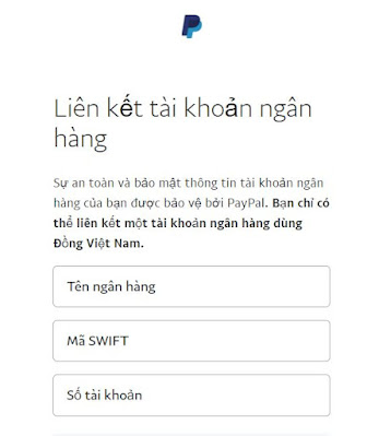 Paypal liên kết với ngân hàng nào?