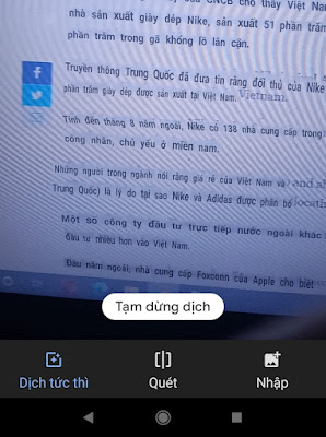Cách dịch chữ từ ảnh trực tiếp trên app Google Dịch 1