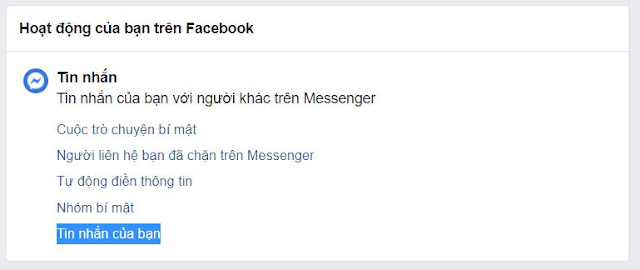 Cách xem lại tin nhắn đã xóa trên Messenger 2