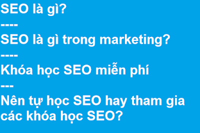 SEO là gì? và SEO là gì trong Marketing?