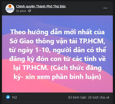 Cách đăng ký đón con về TPHCM từ các tỉnh