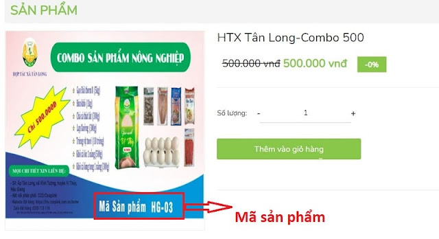 mua các gói combo nông sản 10Kg qua Zalo