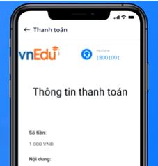 Giao diện thanh toán học phí qua ứng dụng Vnedu Connect