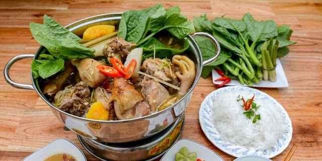 Lẩu gà nồi Cao Lãnh